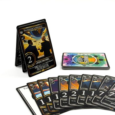 Custom Metallic Holographic Trading Card Game Manufacturer Supply Anime Character Collector Cards Rare Portable Paper Printed