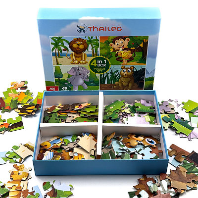 High Quality Custom Manufacturers Paper Cartoon Jigsaw Puzzles for Kids Children With Box 49 Pieces Jigsaw Puzzle