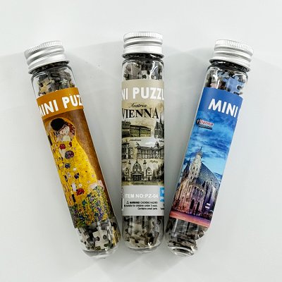 Custom 150 Pieces Tube Mini Paper Jigsaw Puzzles Baby Kids Game Toys for Children Adults Toy Games Mini Jigsaw Puzzle