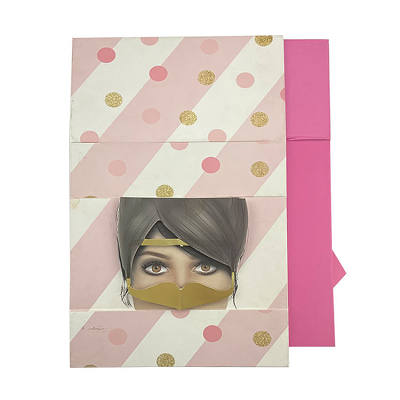 Factory Custom New Design 3D Logo Folding Gift Box