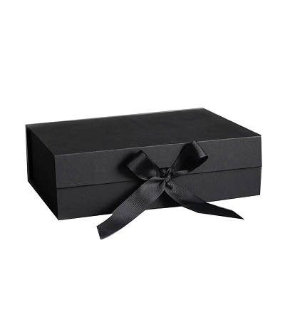Luxury Ribbon Folding Carton Craft Magnetic Packaging Gift Box