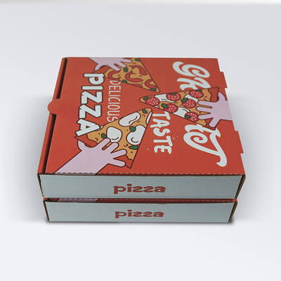 High quality custom design cheap kraft paper pizza box
