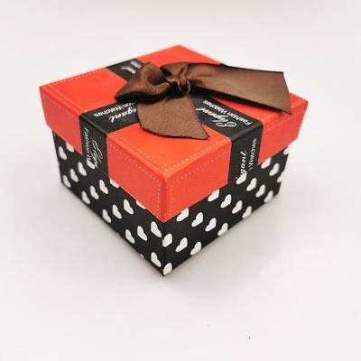 Custom Kraft Paper Gift Packaging Storage Box with Bow