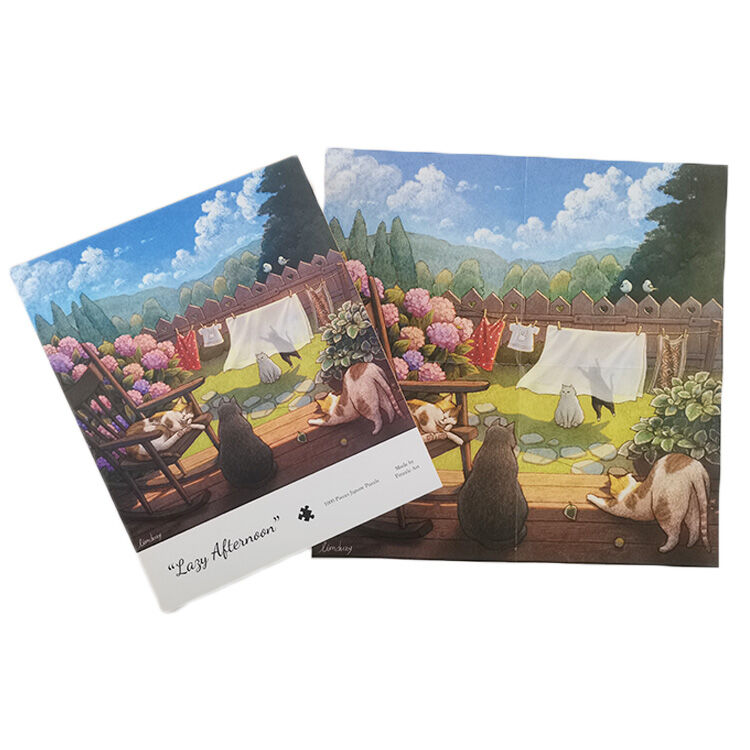 Lazy Afternoon - Cat jigsaw puzzle 1000 pieces