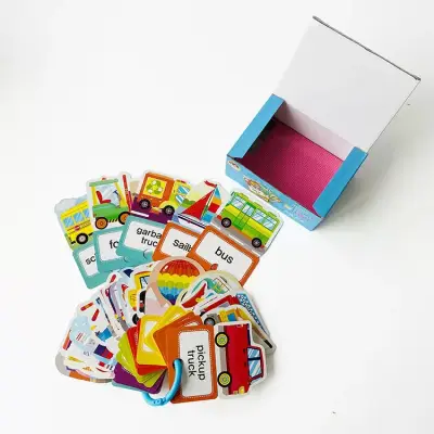 China Factory Custom Making Flashcards With Ring