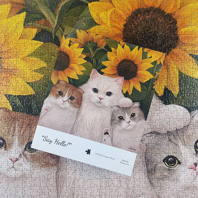 High Quality 1000 Piece Cat Jigsaw Puzzle Made By Tongheng