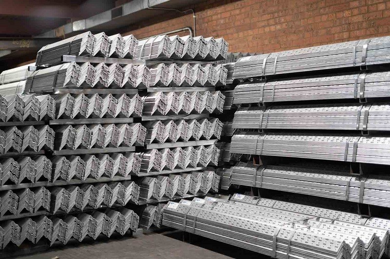 Carbon steel punched Angle steel warehouse.jpg