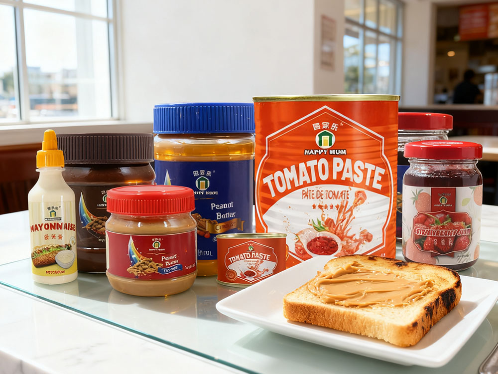 产品分类-花生酱+果酱+蛋黄酱+番茄膏