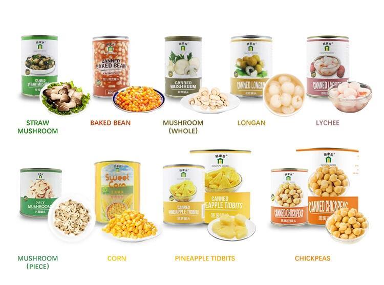 different canned foods