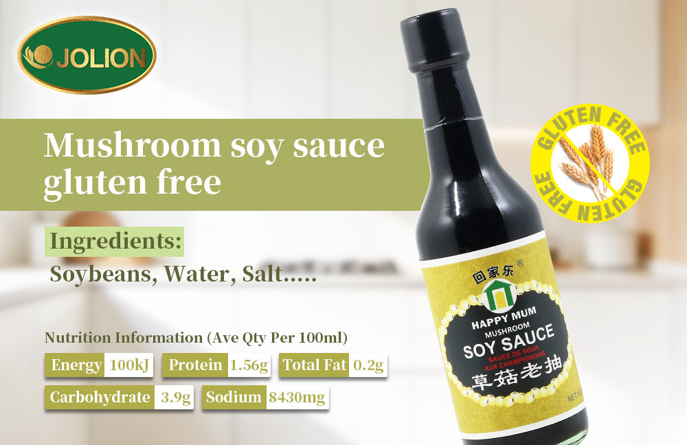 Discovering Mushroom Soy Sauce: A Gluten-Free Delight by JOLION Foods
