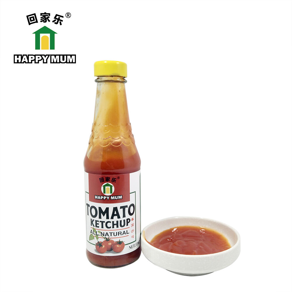 320G Glass Bottle  Tomato Sauce Ketchup