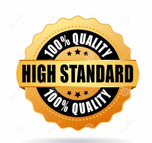 badge of 100% quality high standsard