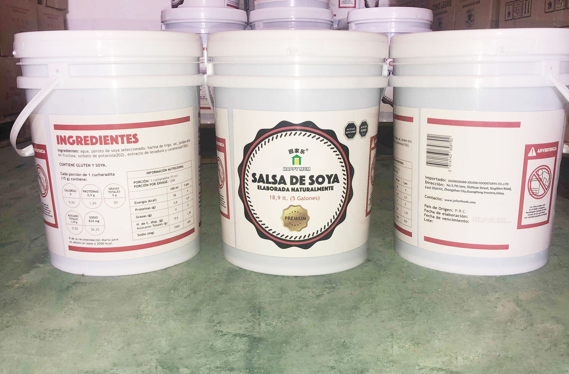 5 Gallons Soy Sauce 5 Gallons Soy Sauce