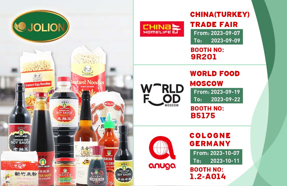 JOLION Foods Exhibition information (September and October) JOLION Foods Exhibition information (September and October)