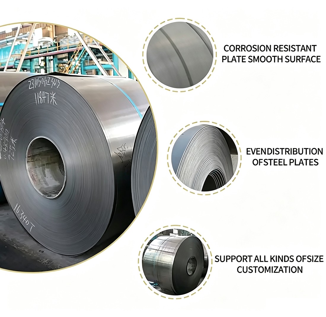 HR Hot Rolled MS Steel Coil SS400 A36 Q235B Carbon Steel Coil