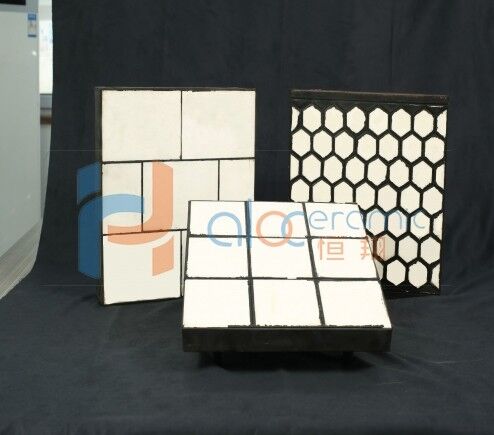 Rubber steel composite ceramic lining