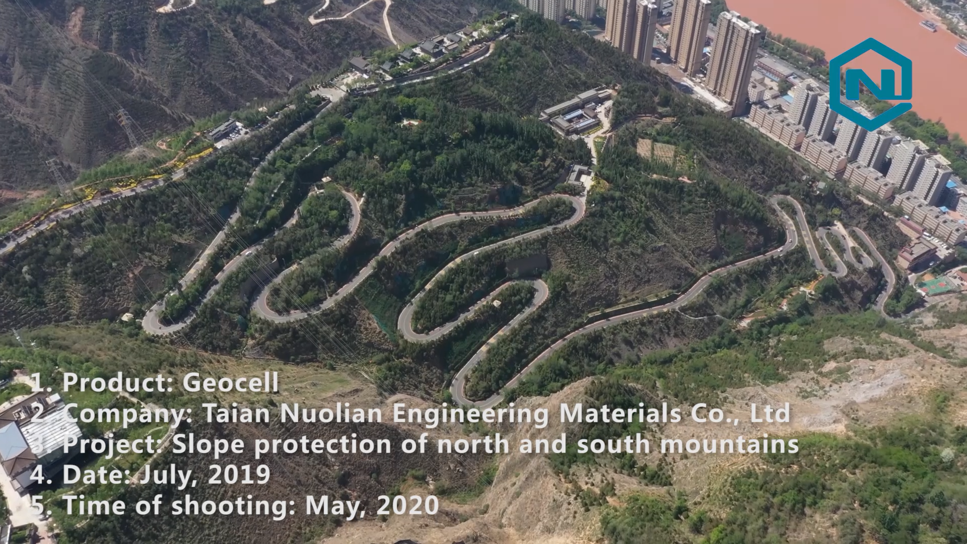 Slope protection project for the northern and southern mountains of Lanzhou