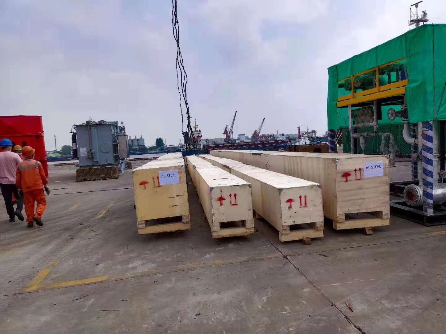 Super long tube and rod for dam gate cylinder