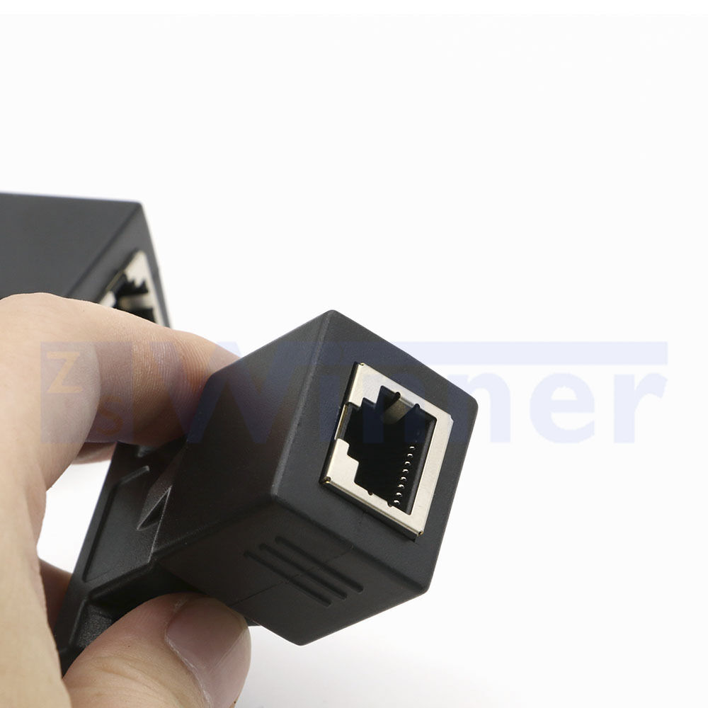 RJ45 Coupler Adapter, RJ45 Socket Adapter Interface Ethernet Cable - Extender Plug LAN Network Connector