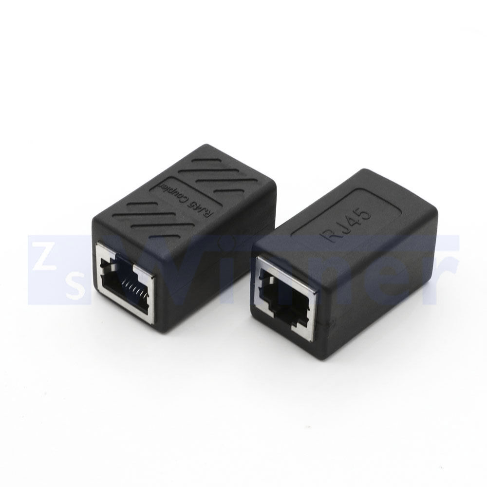 RJ45 Coupler Adapter, RJ45 Socket Adapter Interface Ethernet Cable - Extender Plug LAN Network Connector