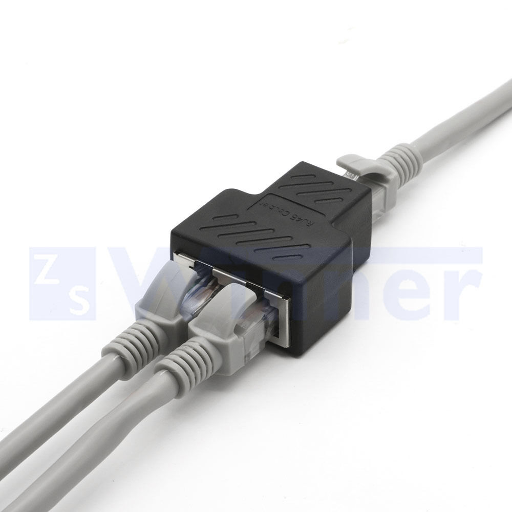 RJ45 Coupler Adapter, RJ45 Socket Adapter Interface Ethernet Cable - Extender Plug LAN Network Connector