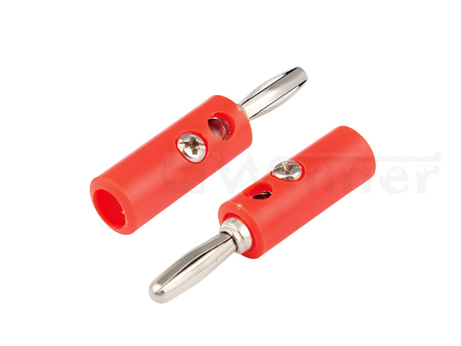 24K Gold-Plated Corrosion Resistant Banana Plug , 3mm 4mm 6mm Banana Plugs