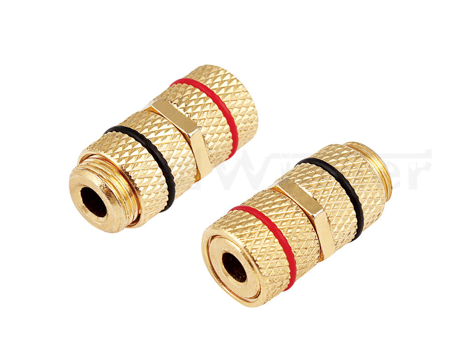 24K Gold-Plated Corrosion Resistant Banana Plug , 3mm 4mm 6mm Banana Plugs
