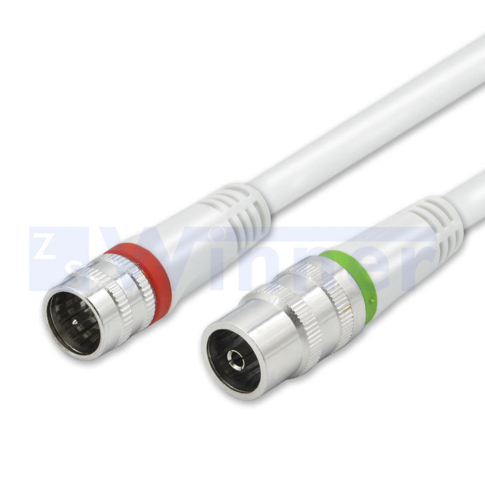 Digital Coaxial Audio Video Cable - Satellite Cable Connectors - Coax Male F Connector Pin - Coax Cables for Satellite Television