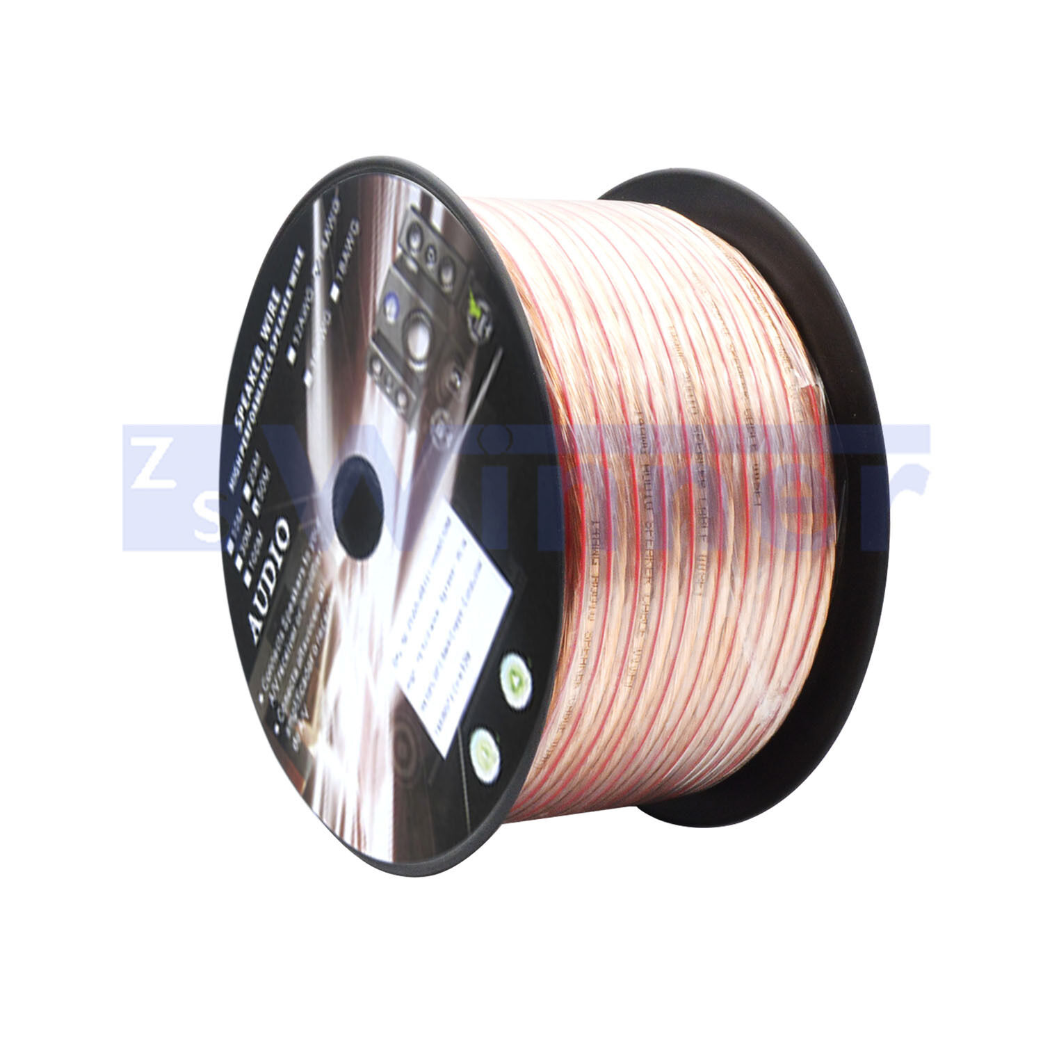 Spool of High Quality Transparent PVC Speaker Wire
