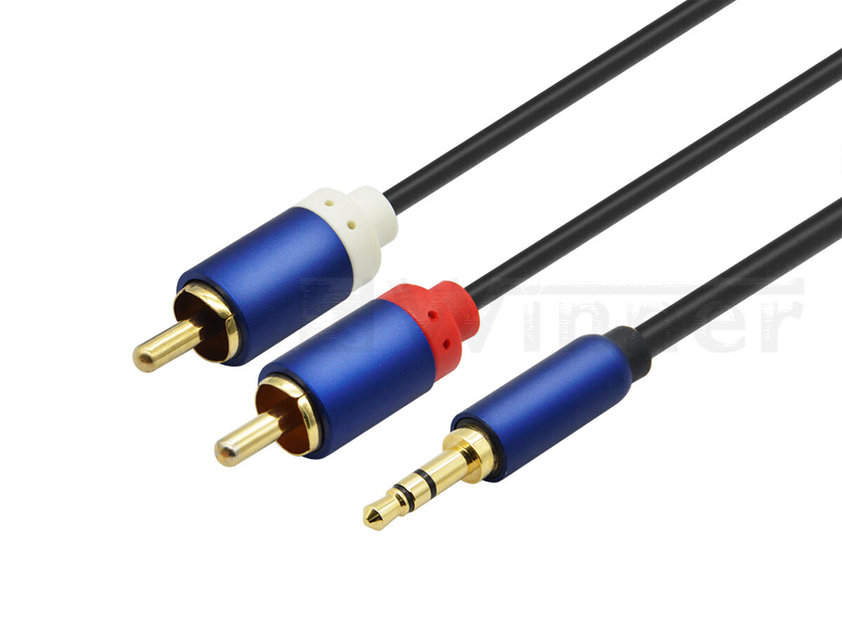 RCA Cable - Dual Shielded Gold-Plated 3.5mm Male to 2RCA Male Stereo Audio Y Cable
