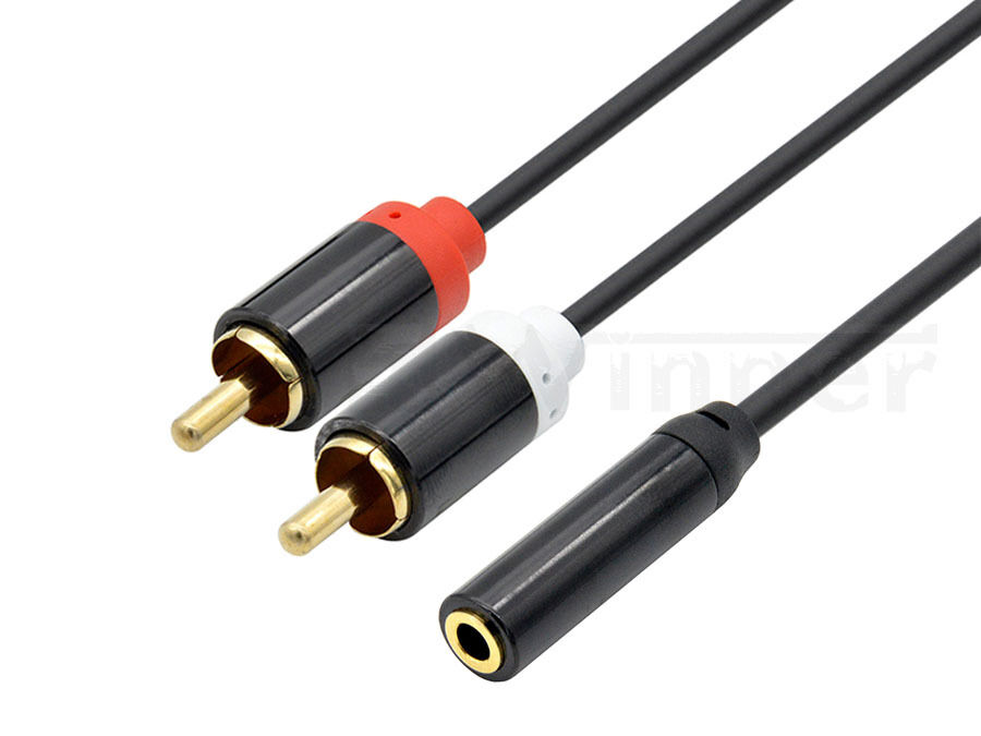 RCA Cable - Dual Shielded Gold-Plated 3.5mm Male to 2RCA Male Stereo Audio Y Cable