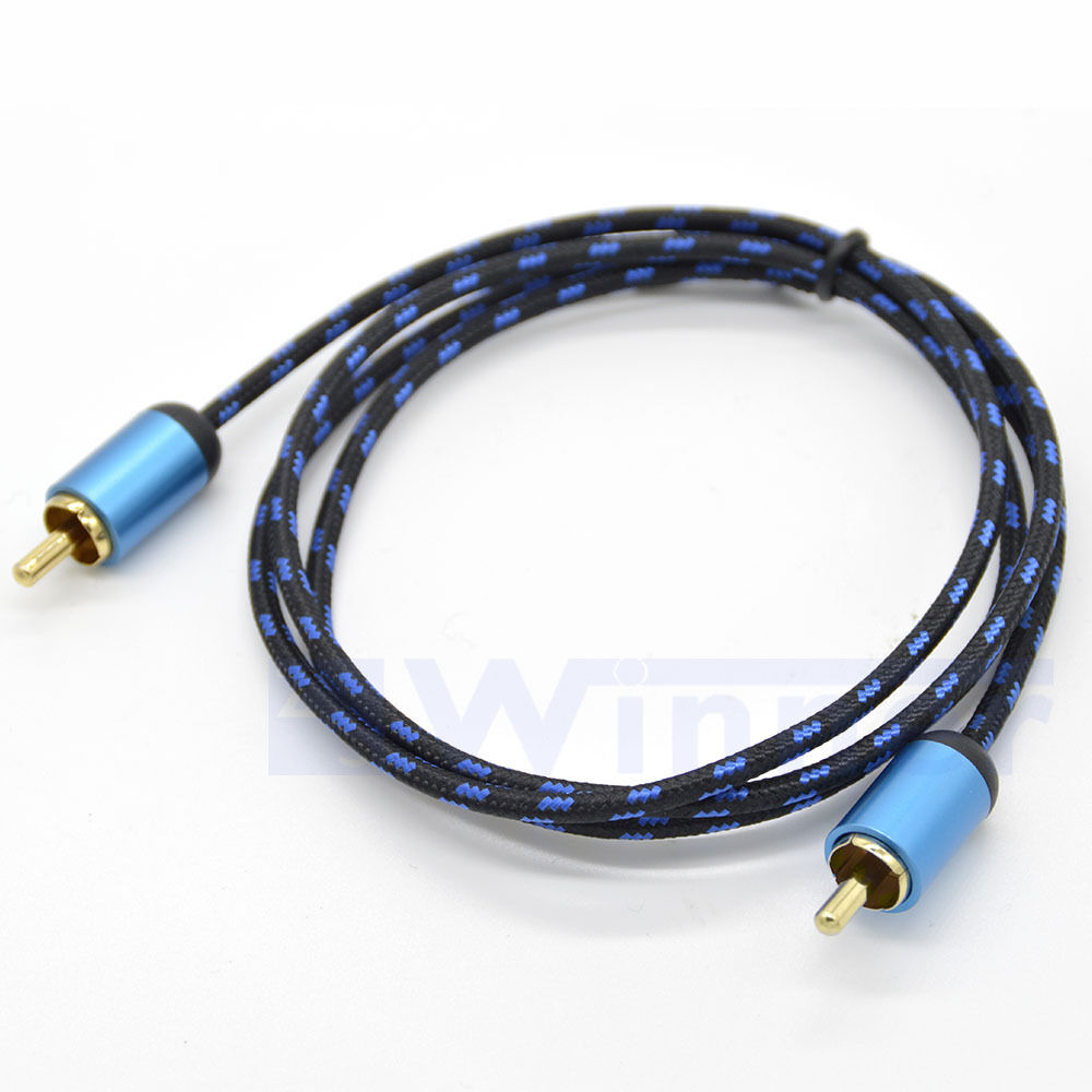 ULTRA Series Subwoofer Cable - Dual Shielded with Gold Plated RCA to RCA Connectors Digital Audio Coaxial Cable