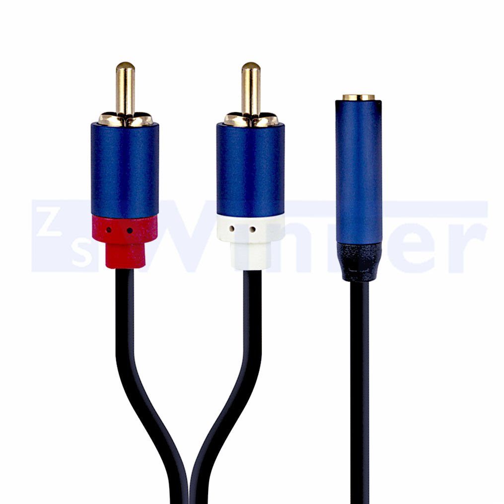 3.5mm Male to 2RCA Male Stereo Audio Y Splitter Cable