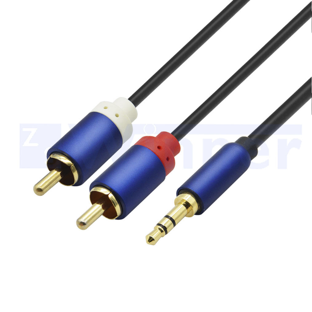 3.5mm Male to 2RCA Male Stereo Audio Y Splitter Cable