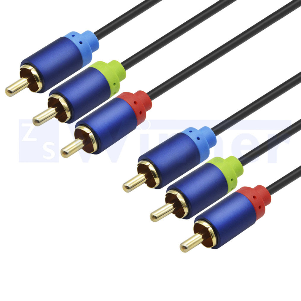 3RCA Composite Video Audio AV Cable ( 3 RCA Male to 3 RCA Male A/V Cable )