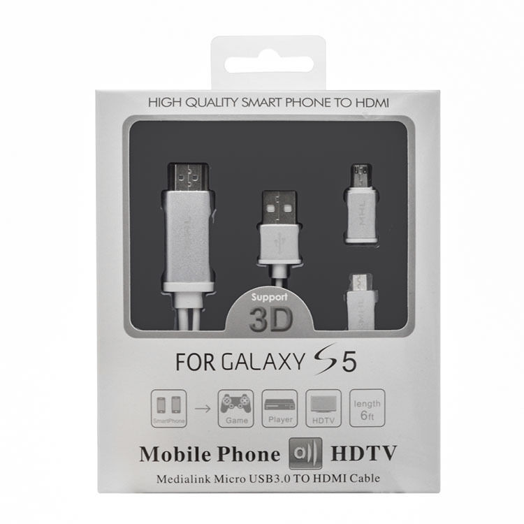 2 in 1 ( 5 pin / 11 pin ) Micro USB to HDMI® Converter HDTV Adapter for Android Smartphone