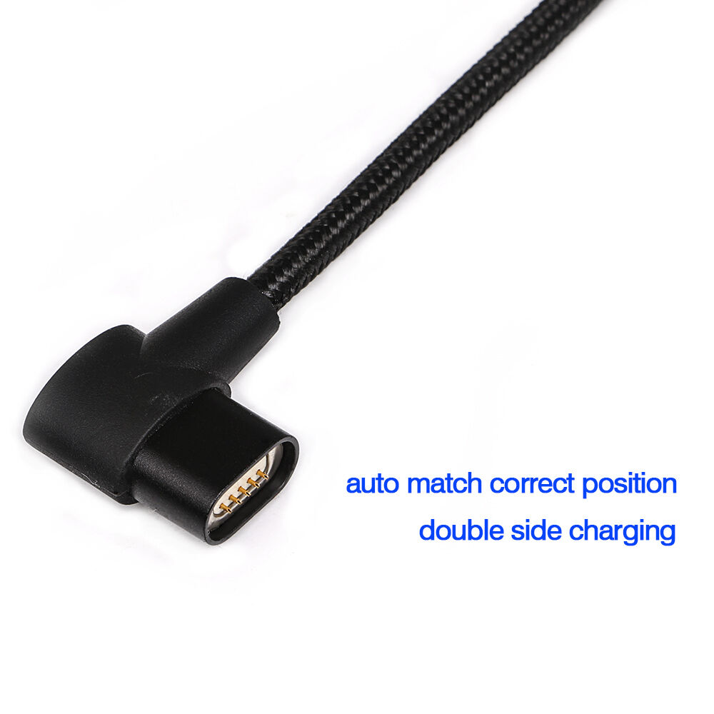 90 Degree 3 In 1 Right Angle Magnetic Usb Cable for 8Pin Android Type C
