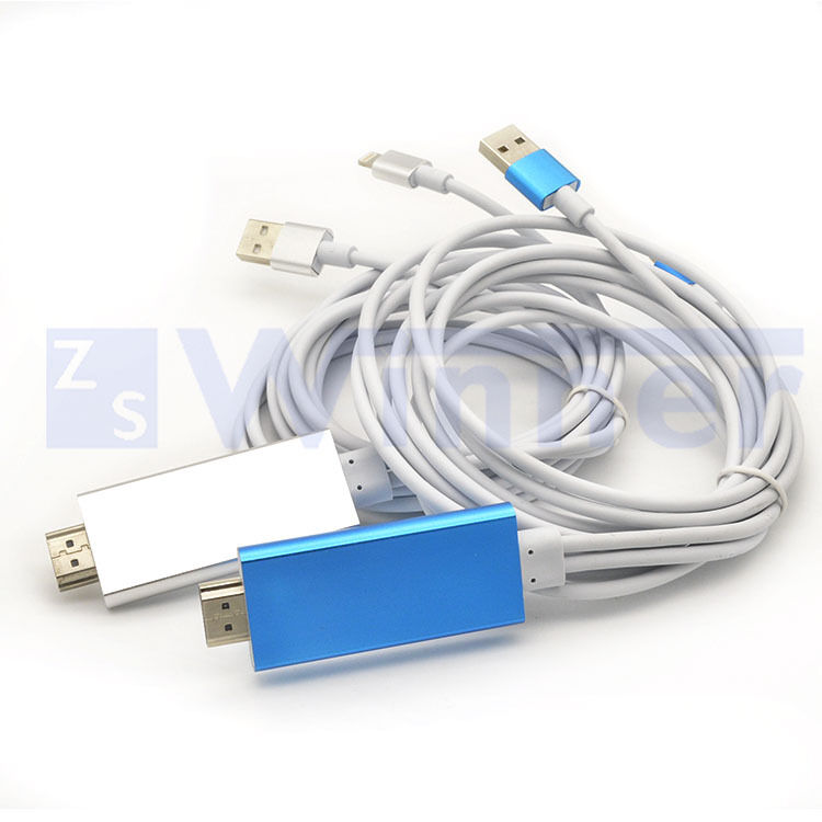 USB to HDMI Converter Cable for phone ipod ipad ( 8 pin to HDTV Digital HDM Cable Converter Adapter )