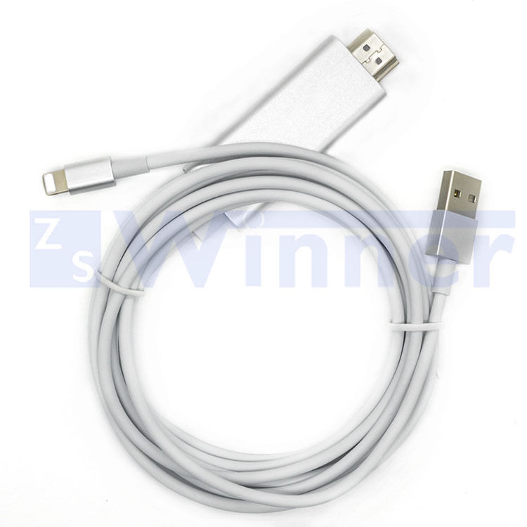 USB to HDMI Converter Cable for phone ipod ipad ( 8 pin to HDTV Digital HDM Cable Converter Adapter )