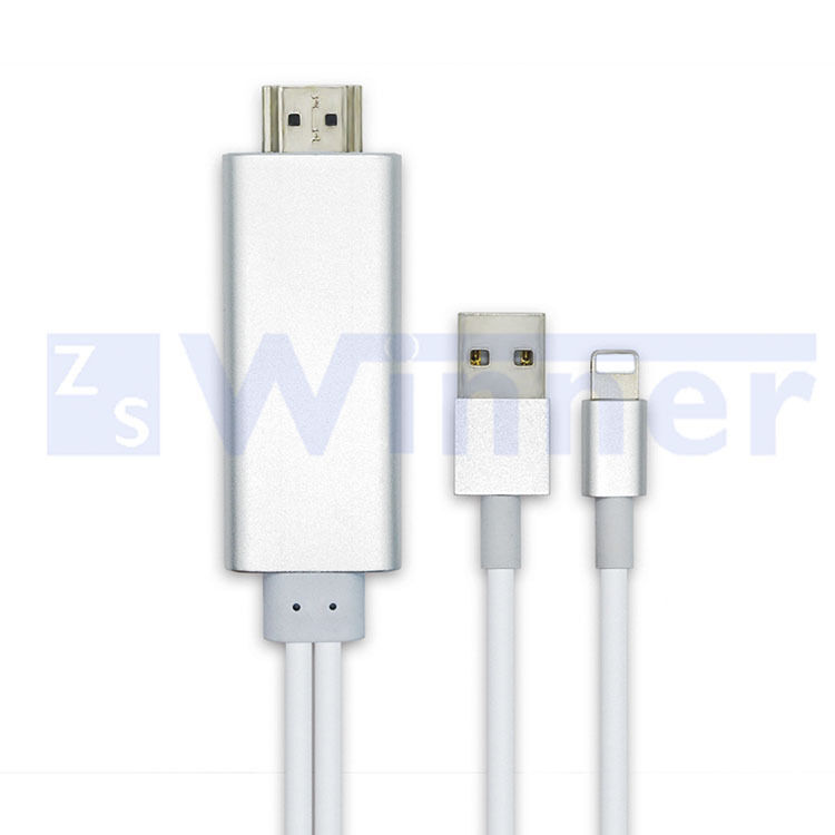 USB to HDMI Converter Cable for phone ipod ipad ( 8 pin to HDTV Digital HDM Cable Converter Adapter )