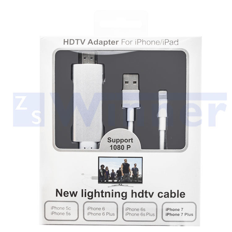 USB to HDMI Converter Cable for phone ipod ipad ( 8 pin to HDTV Digital HDM Cable Converter Adapter )
