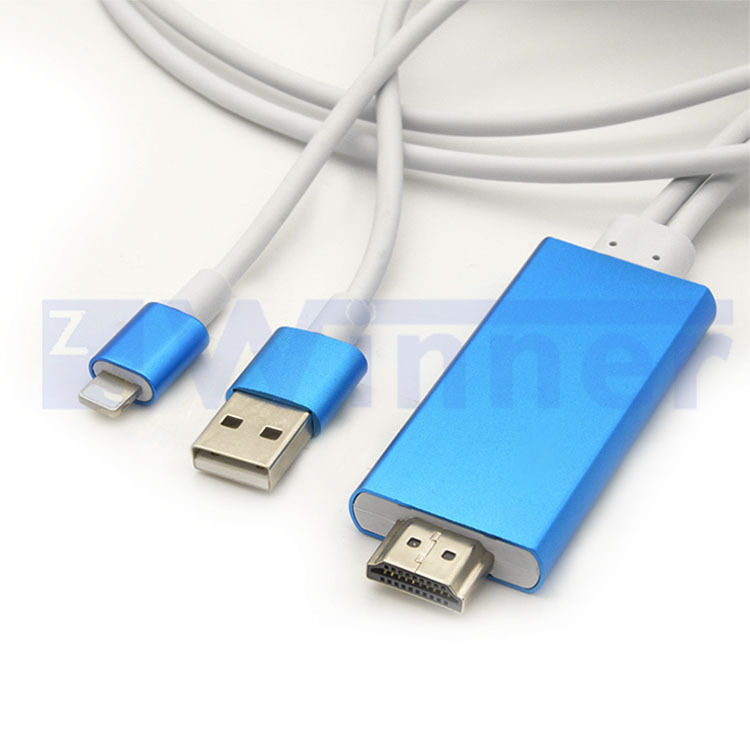 USB to HDMI Converter Cable for phone ipod ipad ( 8 pin to HDTV Digital HDM Cable Converter Adapter )