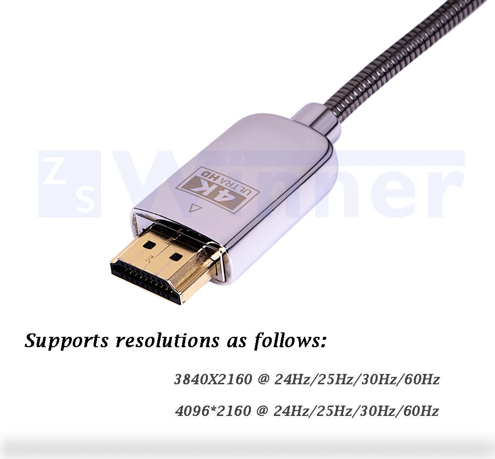 High Resolution USB Type C to HDMI Adapter Cable support 4K 60Hz for Macbook + Samsung S8 / S8 + NOTE 8 / Huawei