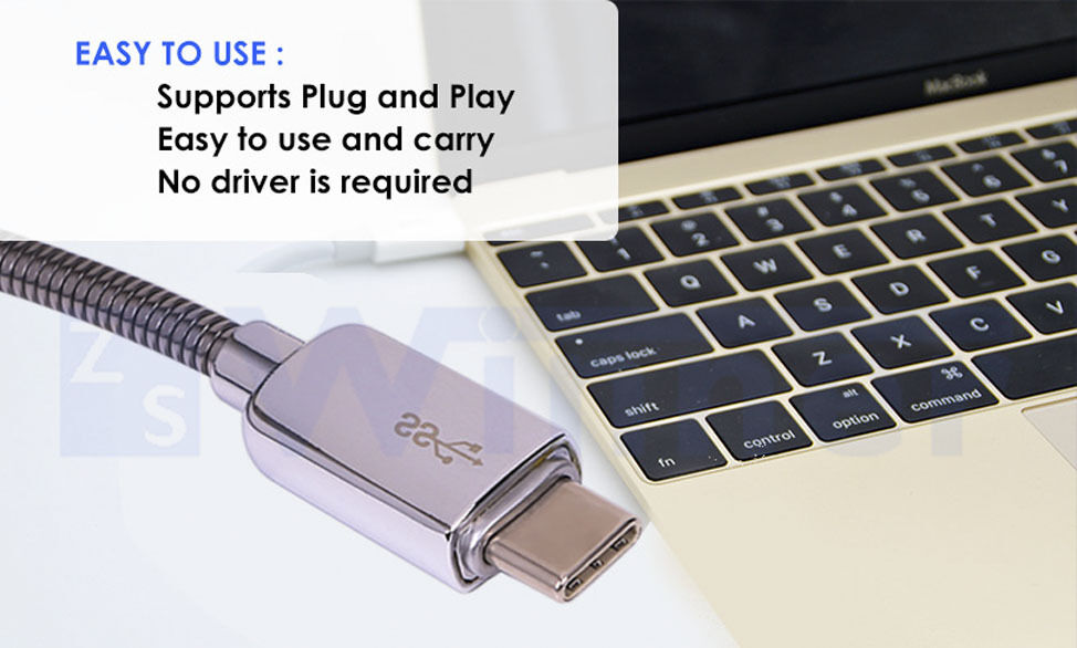 High Resolution USB Type C to HDMI Adapter Cable support 4K 60Hz for Macbook + Samsung S8 / S8 + NOTE 8 / Huawei