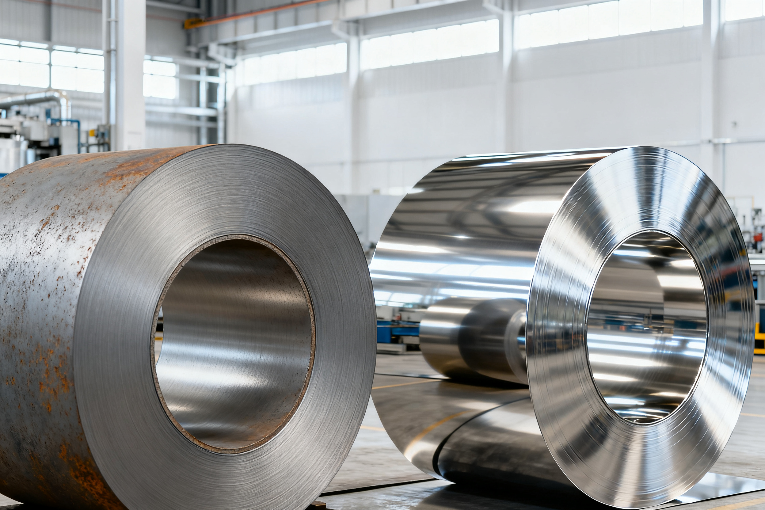 What makes cold-rolled stainless steel coil different from hot-rolled