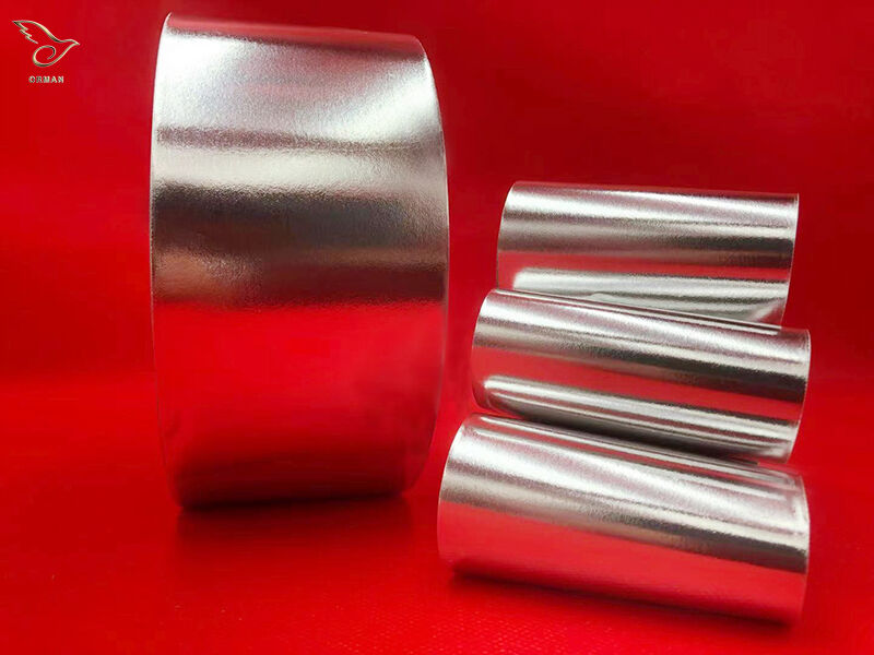 Bright silver cigarettes aluminum foil paper