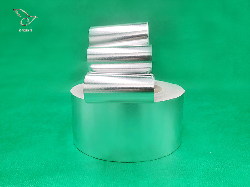 Bright silver cigarettes aluminum foil paper