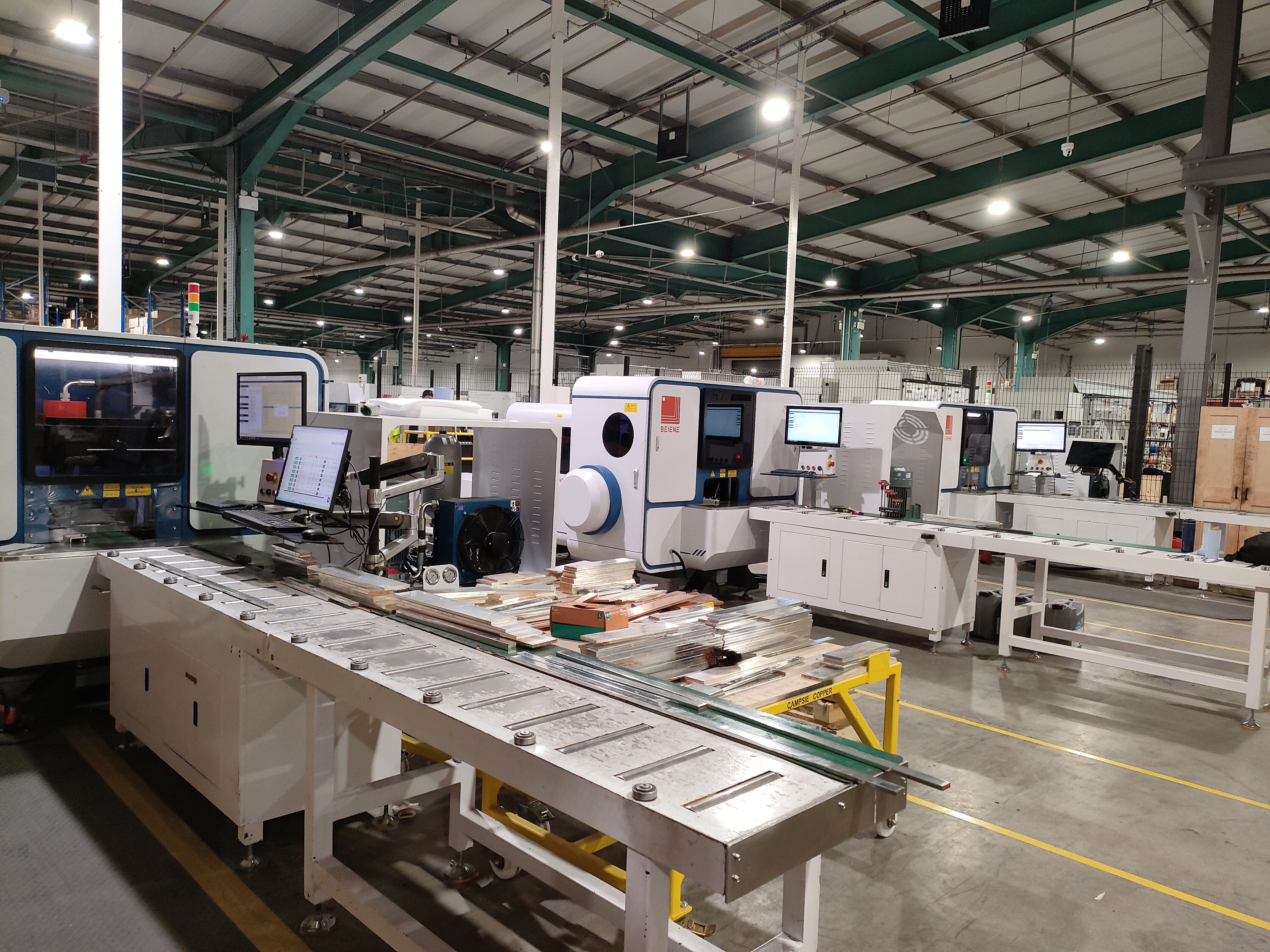 European client has more than 7 BEIENE Intelligent Busbar Processing Machines