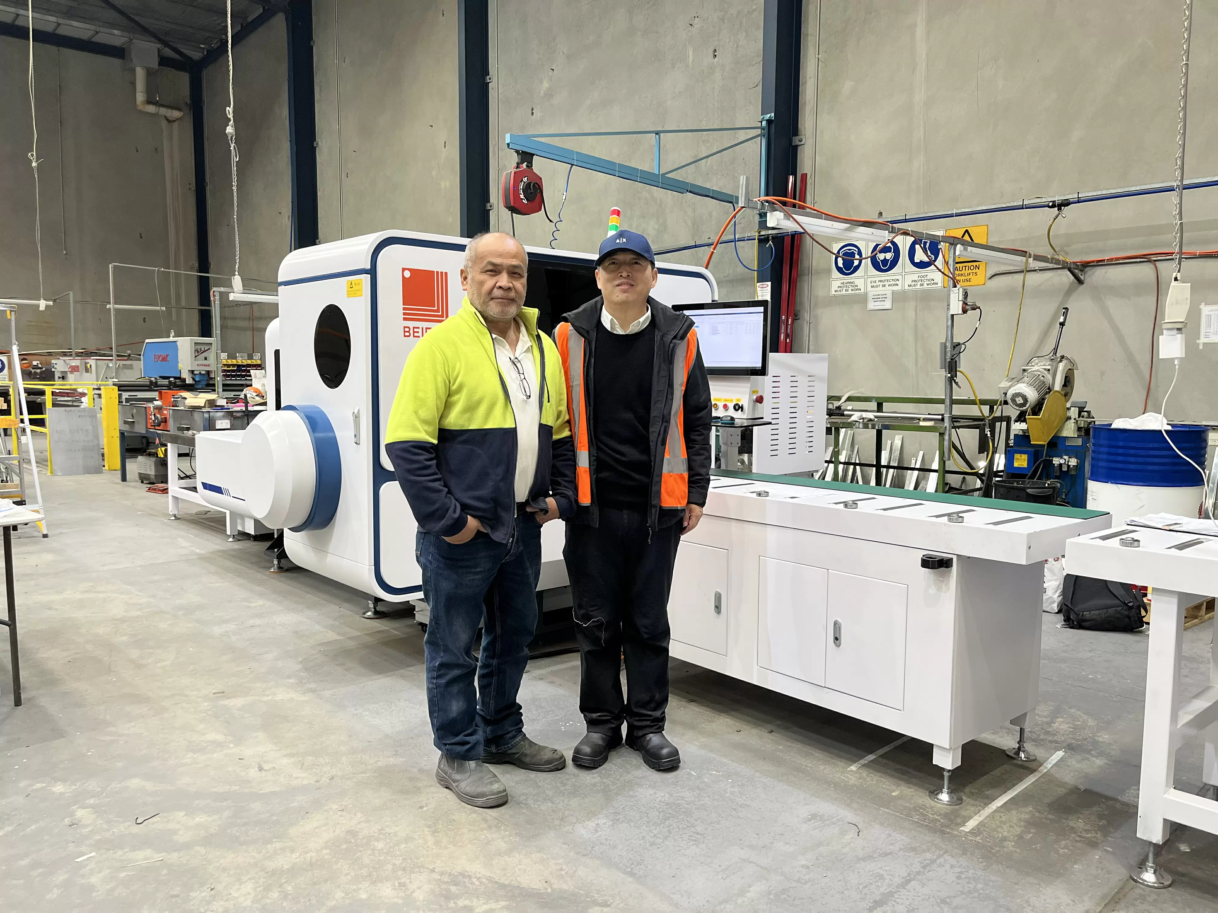 BEIENE Intelligent 3D Busbar Punching and Shearing Machine EMAC-BP is successfully Installed and Running at Australian Customer Factory 