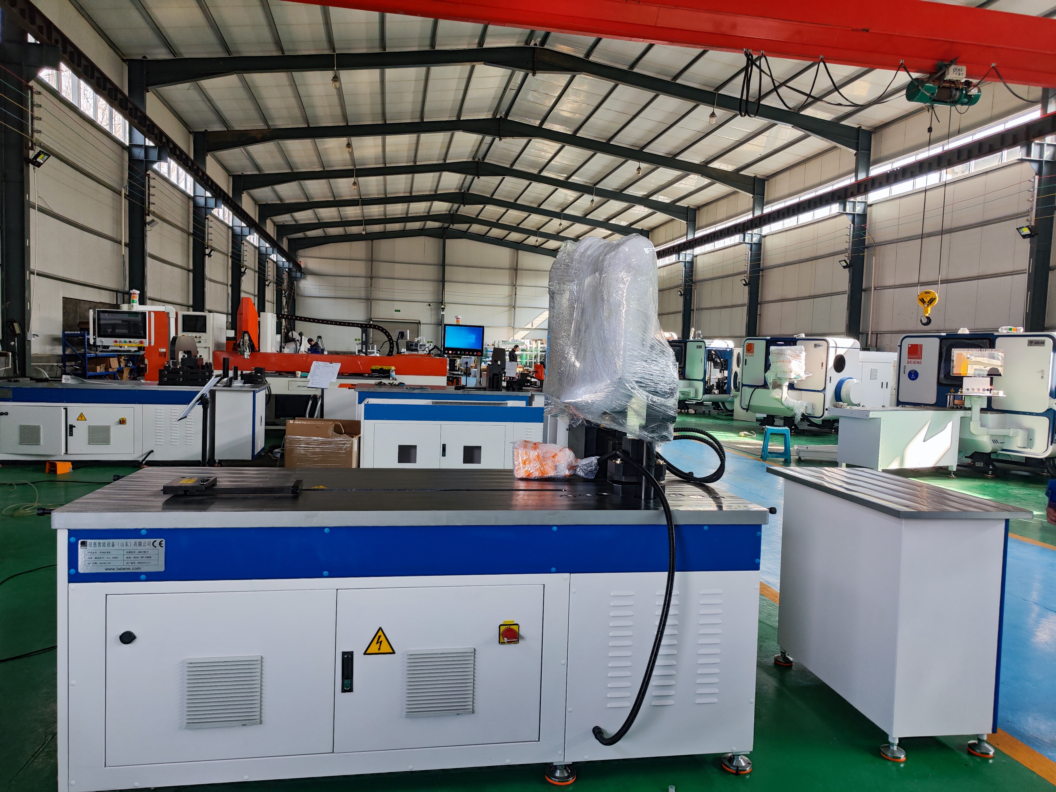 Beiene send out 3D intelligent busbar punching and shearing machine, as well as 3D busbar bender for domestic customer in Mar. 12, 2024